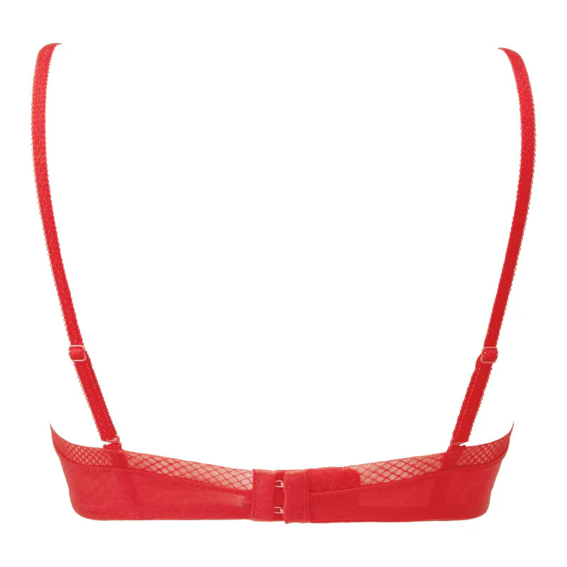 Gossard Glossies Chilli Red Sheer Molded Bra - Image 9