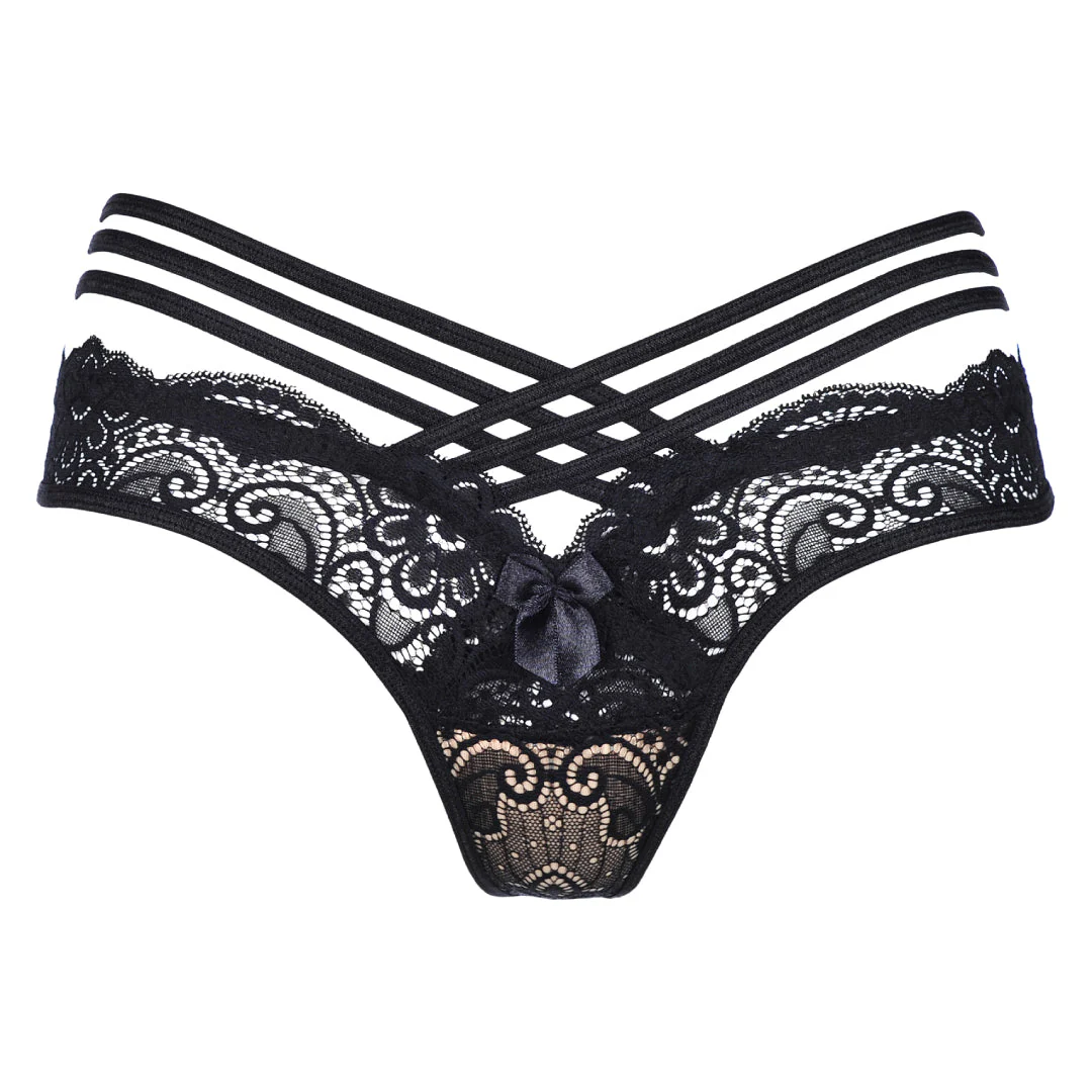Axami Julianne Strappy Lace Thong Panty - Image 5