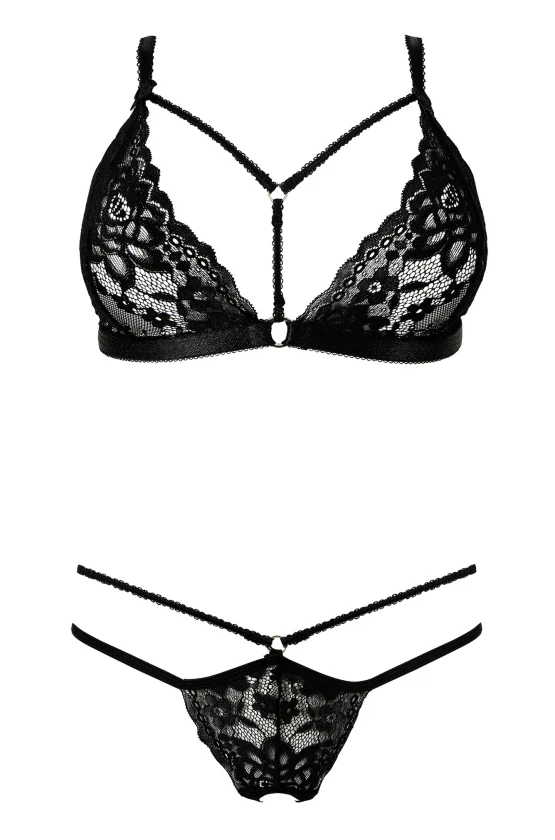 Anais Alcyone Strappy Triangle Bra & String Panty Set - Image 3