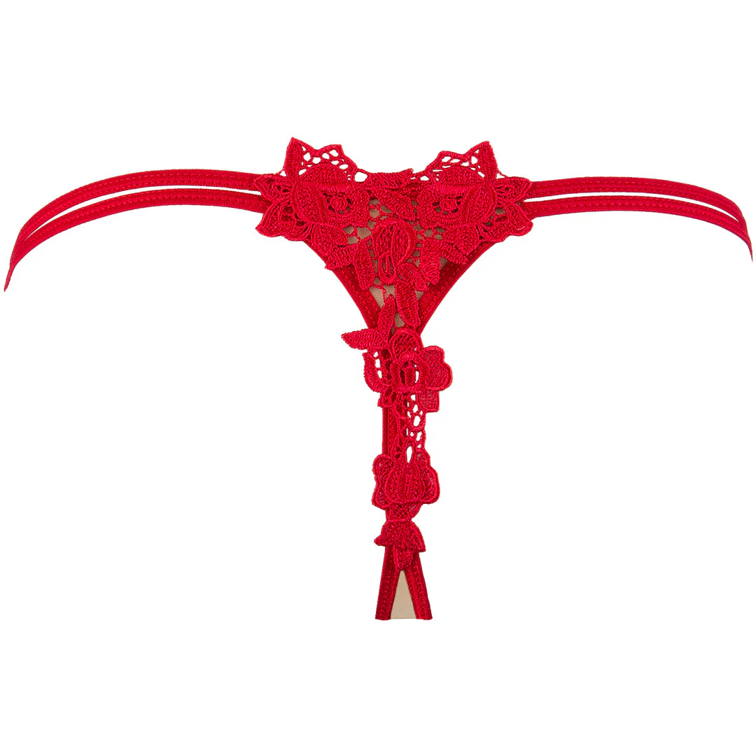 Axami Naughty in Nude Red String Thong - Image 7