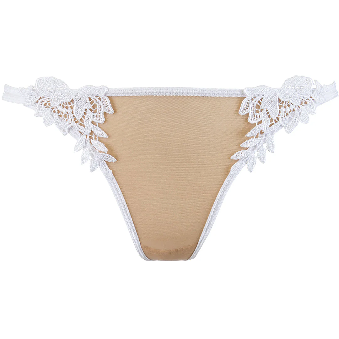 Axami Naughty in Nude White Mesh String Thong - Image 6