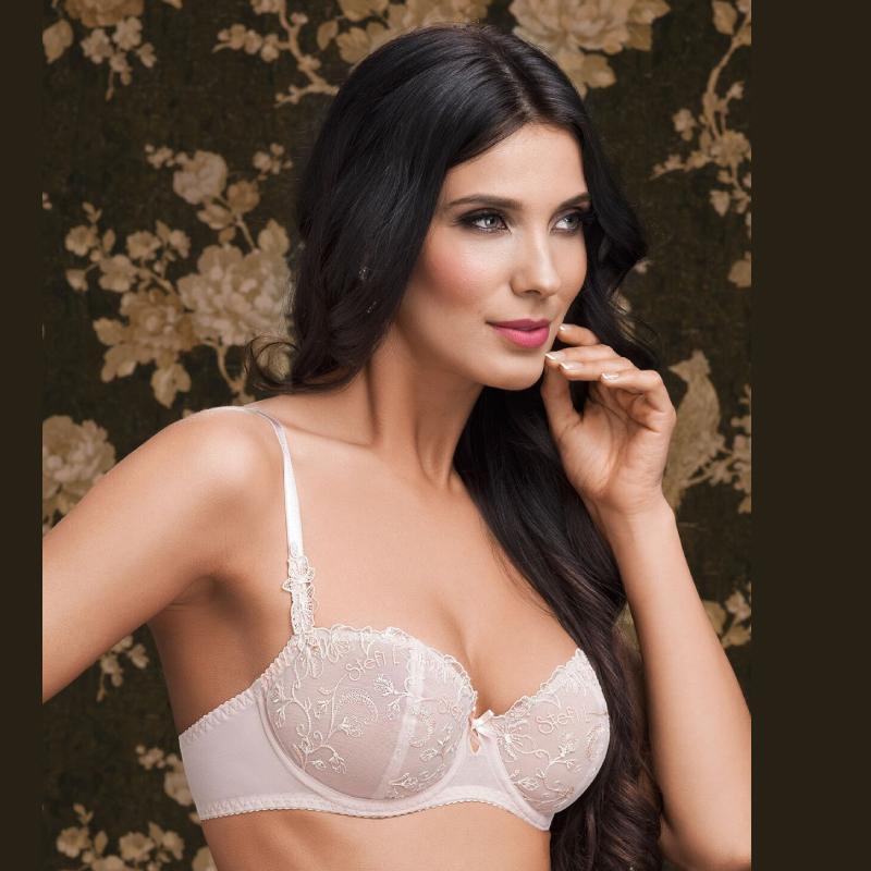 Sheer Balcony Bra Stefi L Apricot - Image 4