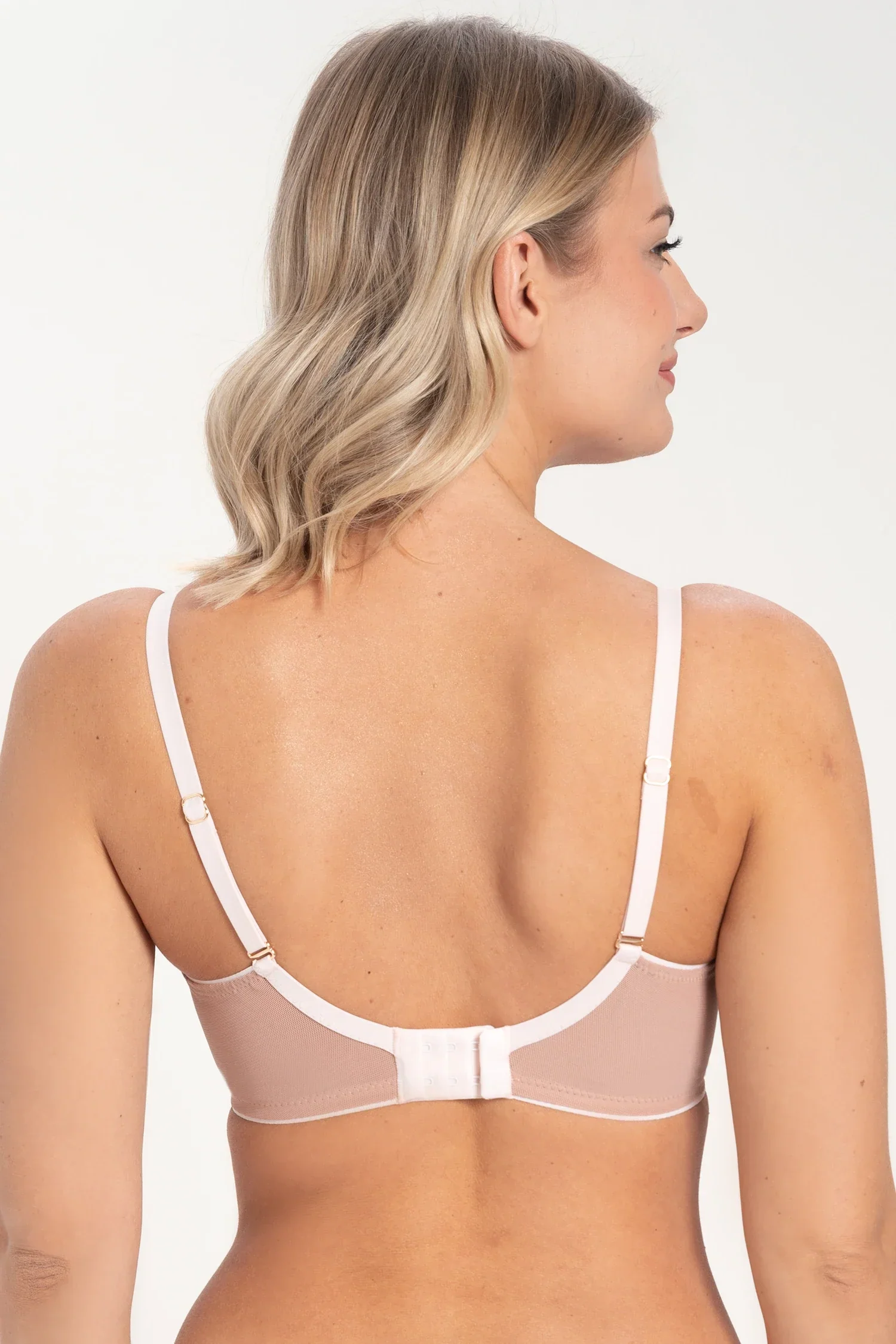 Samanta Indiana Cappuccino Sheer Balconette Bra - Image 2