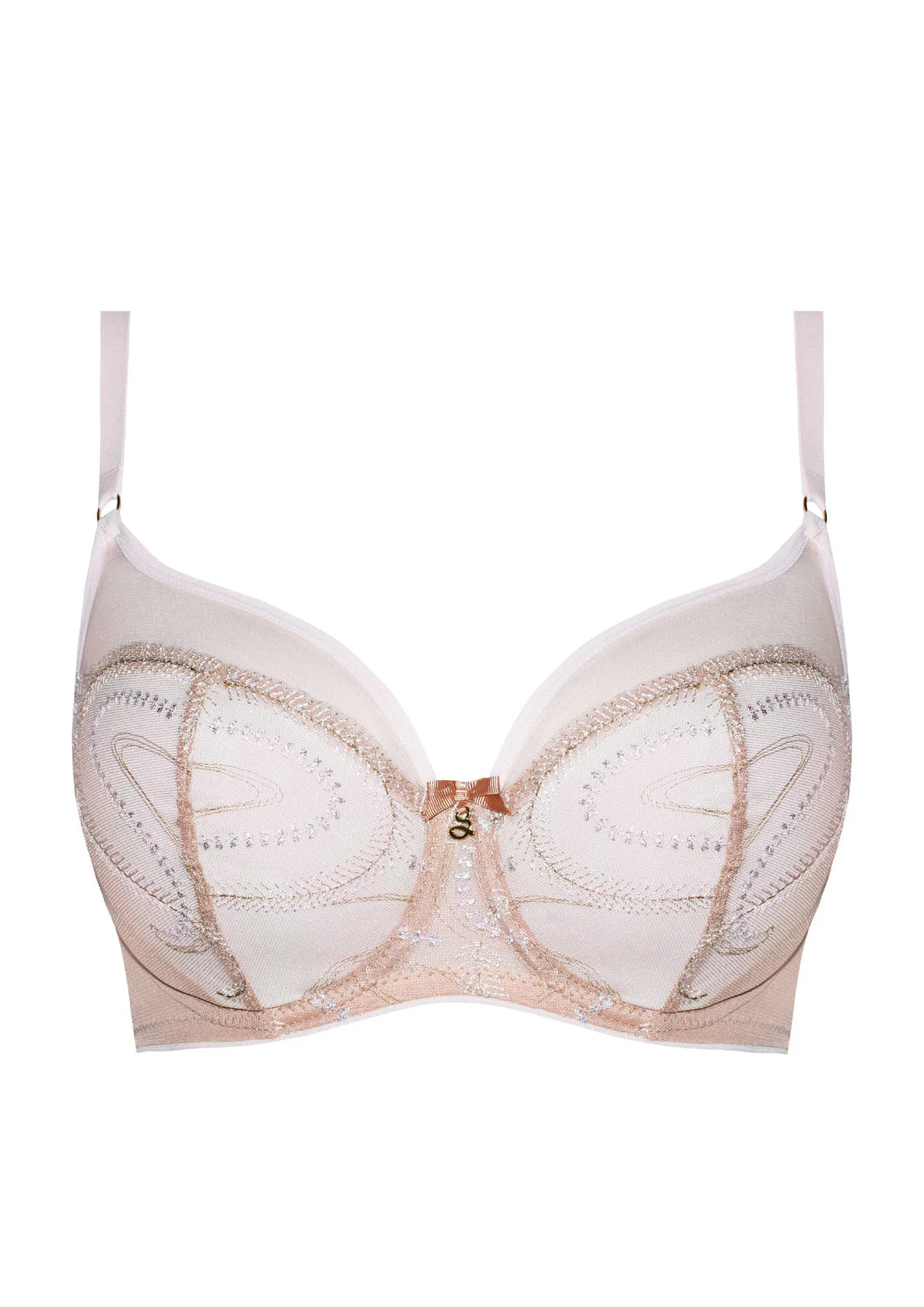 Samanta Indiana Cappuccino Sheer Balconette Bra - Image 5