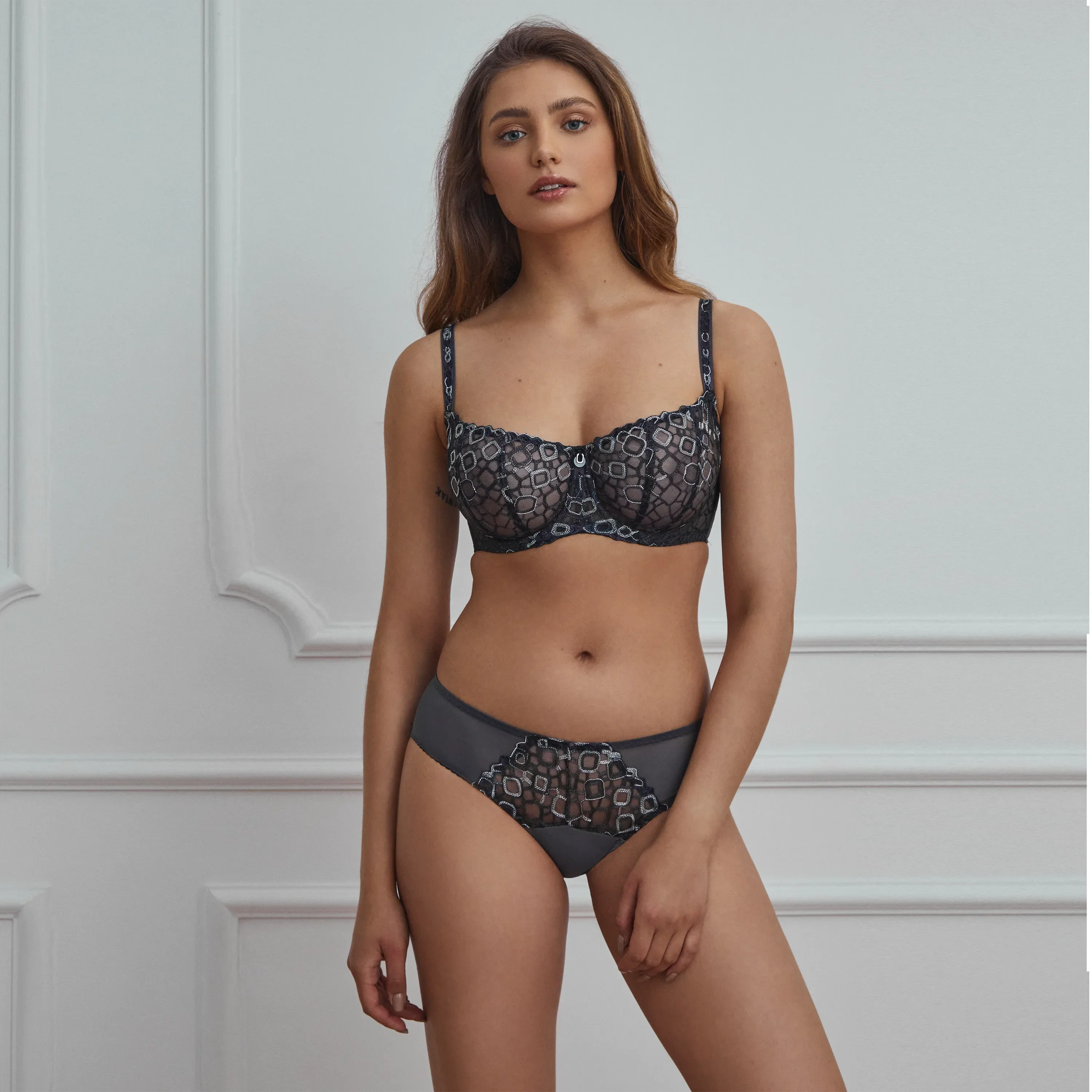 Sheer Embroidery Balconette Bra Sharon - Image 4