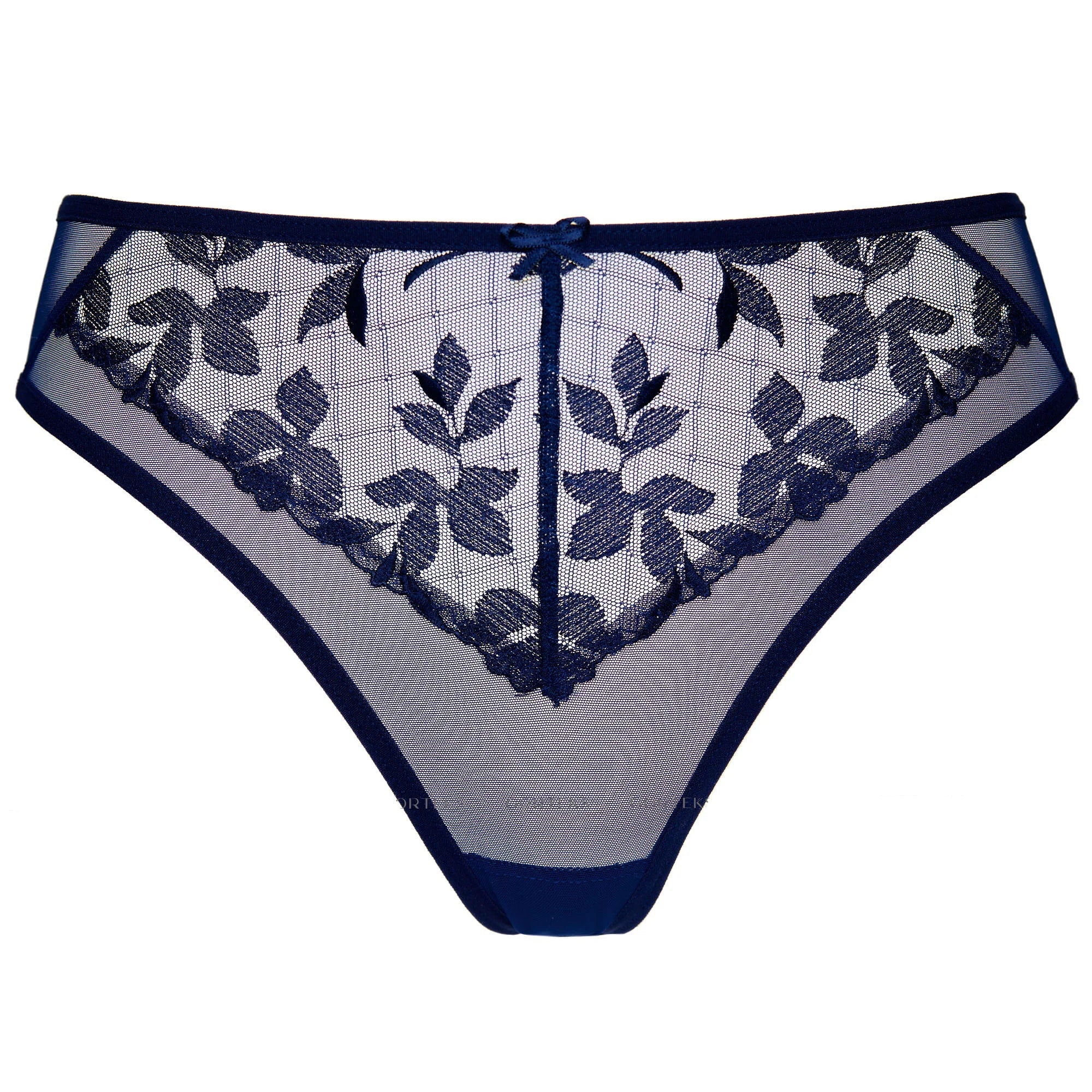 Gorteks Mona Sheer Floral Embroidery Thong - Image 5
