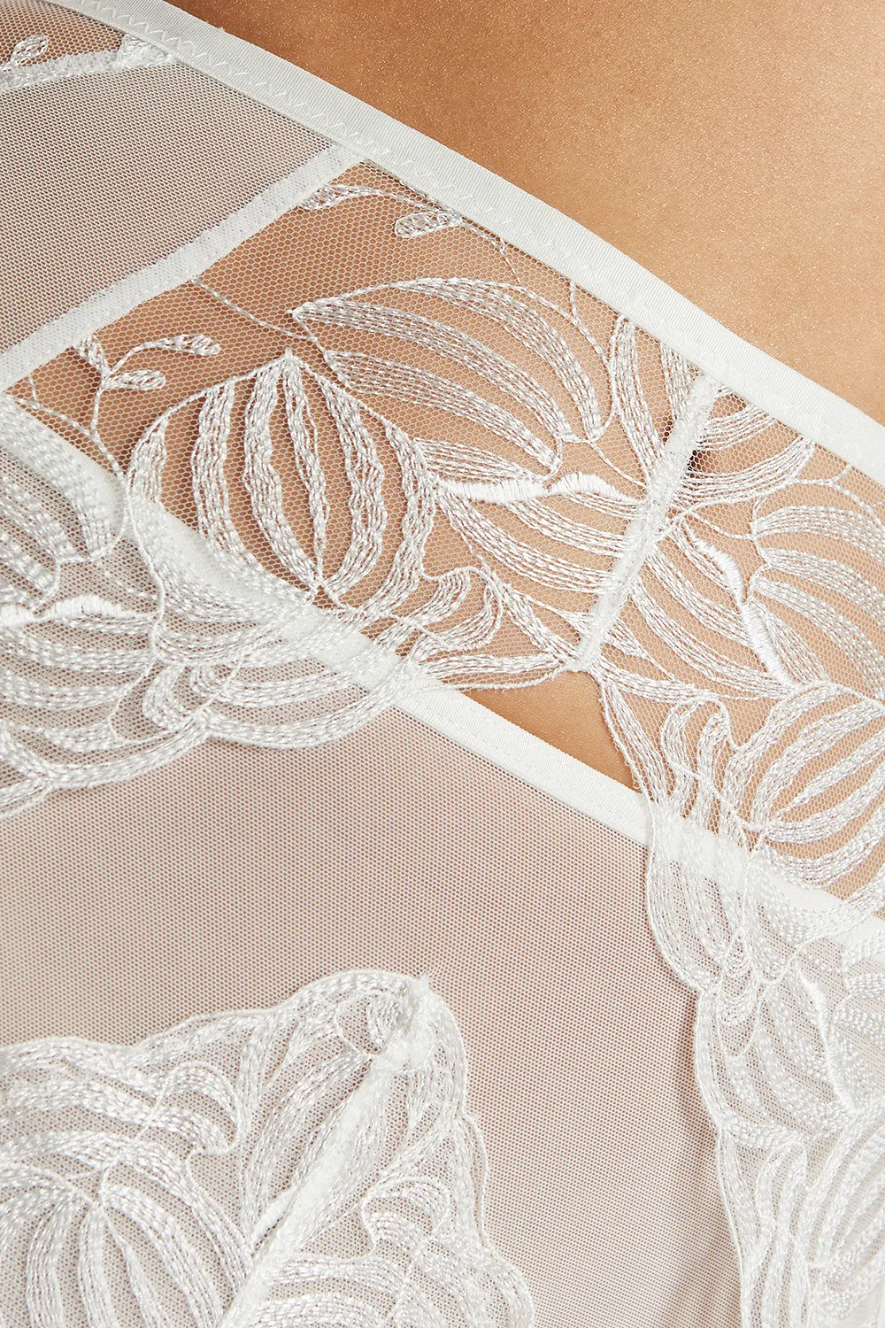 Gorteks Cherie Sheer High Waist Floral Garter Belt - Image 4