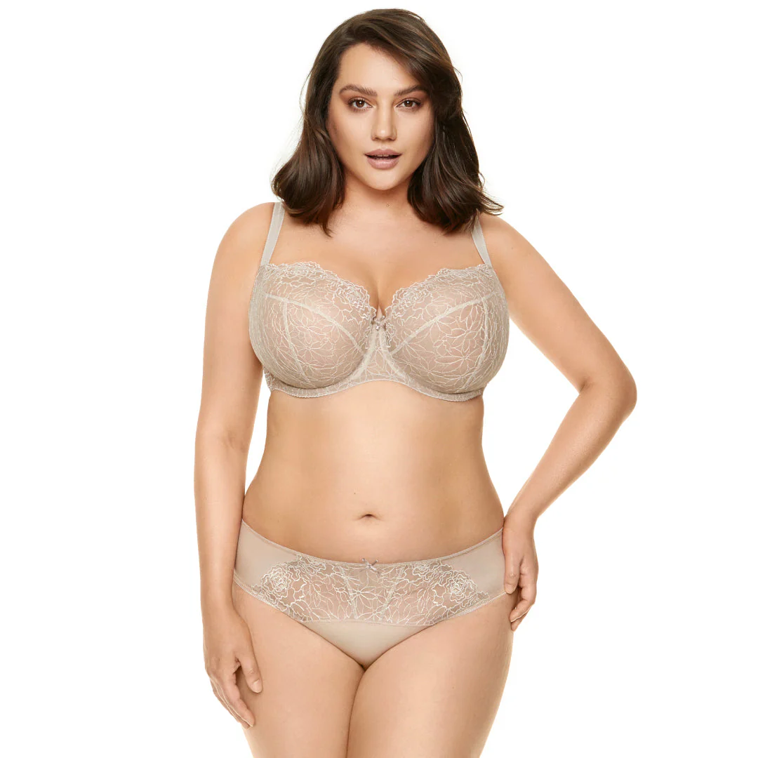 Gorteks Pamela Cappucino Sheer Mesh Balconette Bra - Image 9