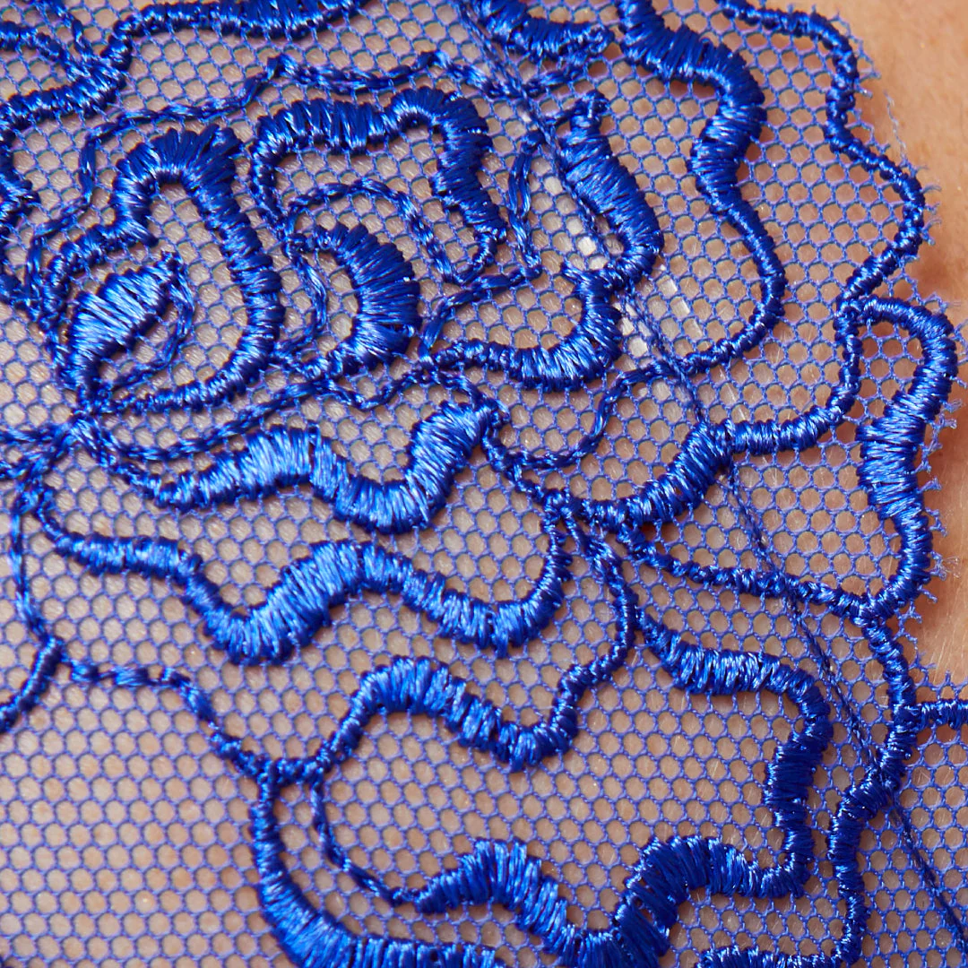Gorteks Pamela Sapphire Sheer Mesh Balconette Bra - Image 3