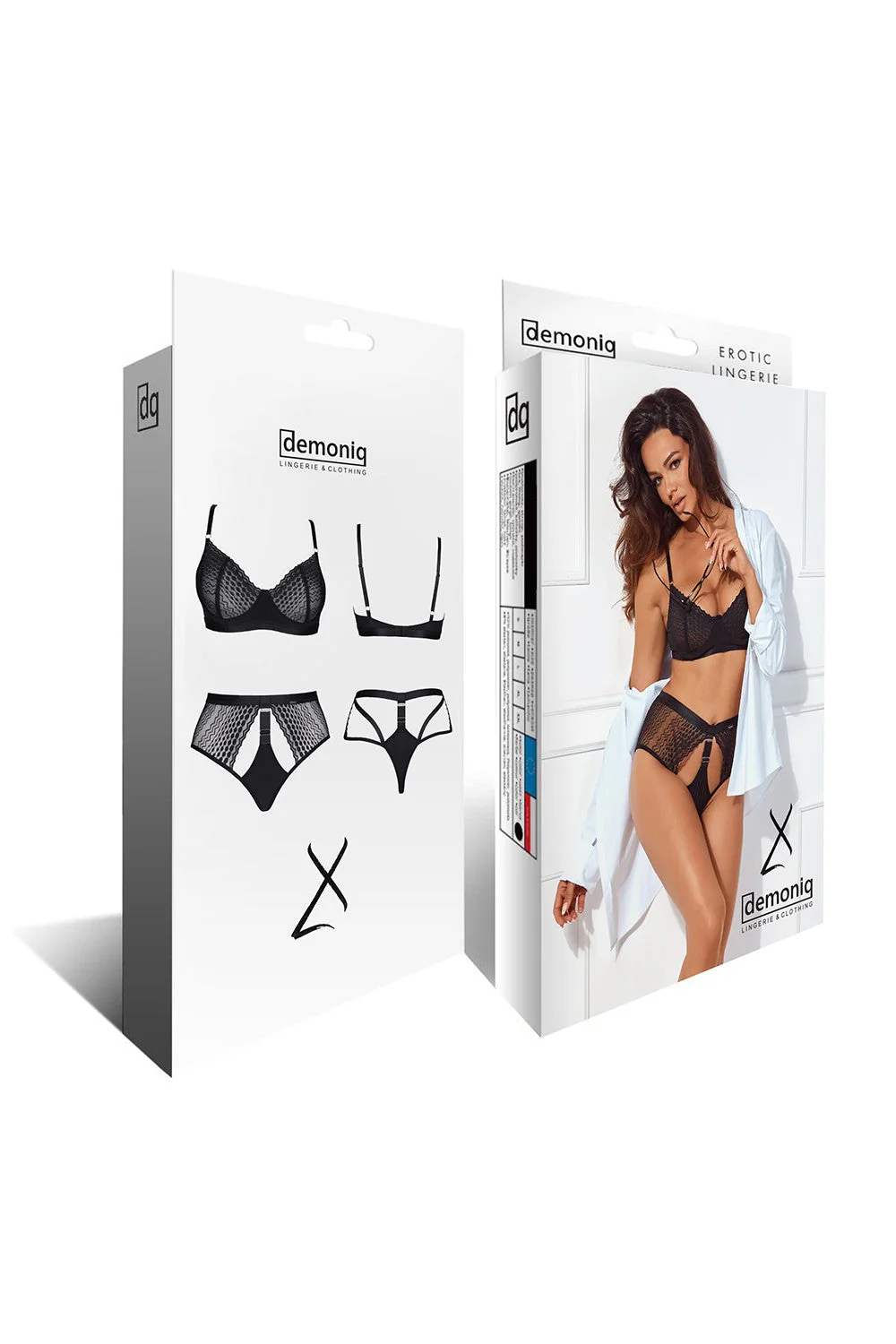 Demoniq Sarita Soft Lace Bra & High Waisted Shorts - Image 5