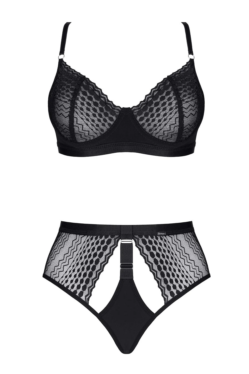 Demoniq Sarita Soft Lace Bra & High Waisted Shorts - Image 6