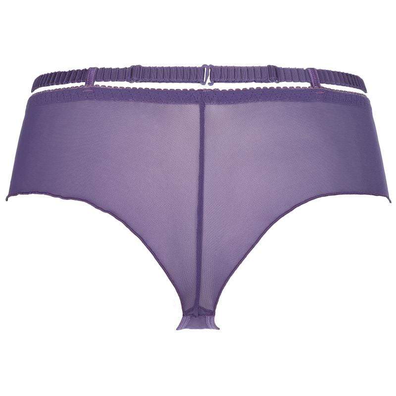 Axami Miami Vibe Purple Sheer Lace Brazilian Thong Panty - Image 4