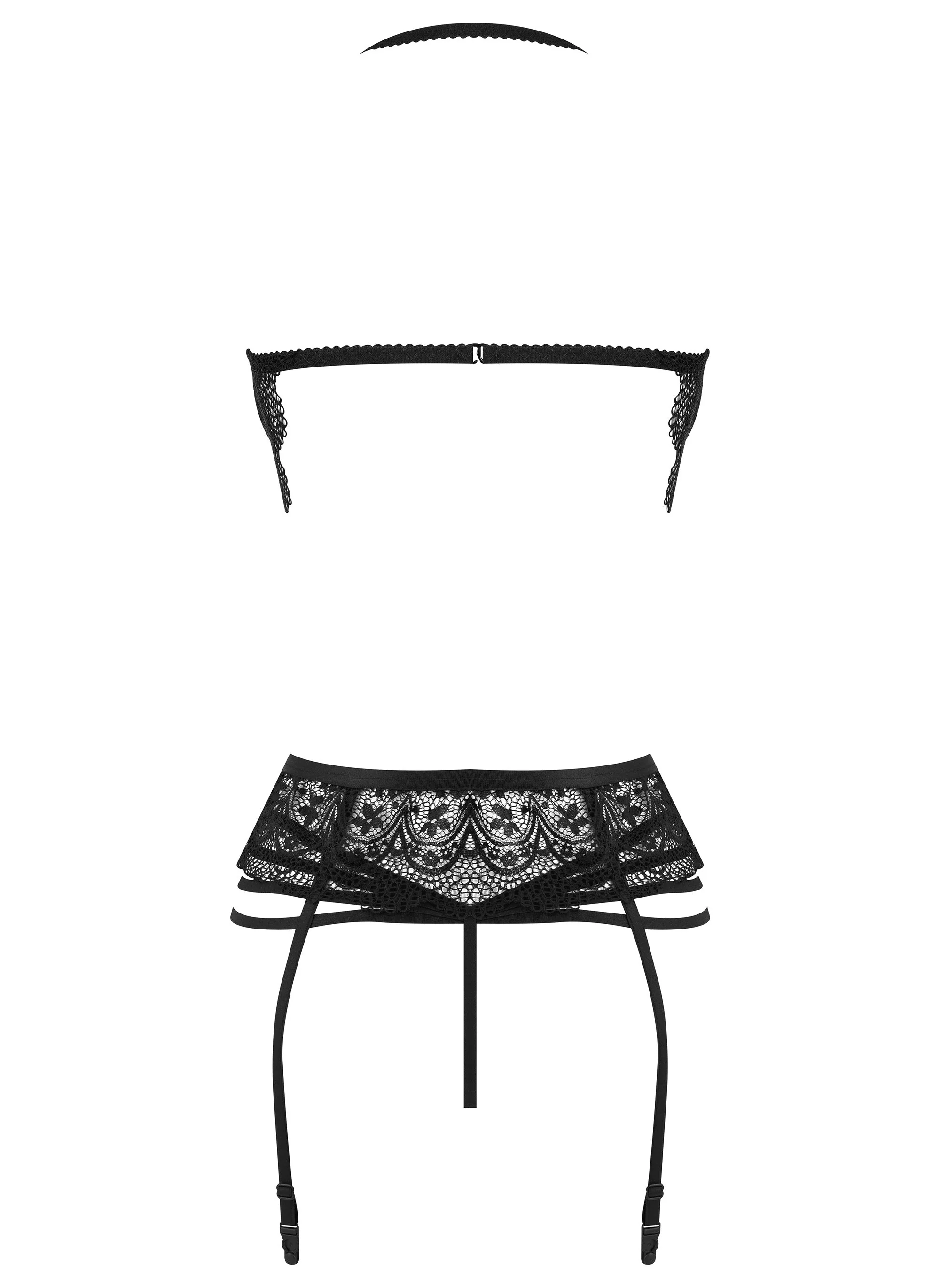 Beauty Night Temptation Lace Bustier Garter & String Set - Image 6