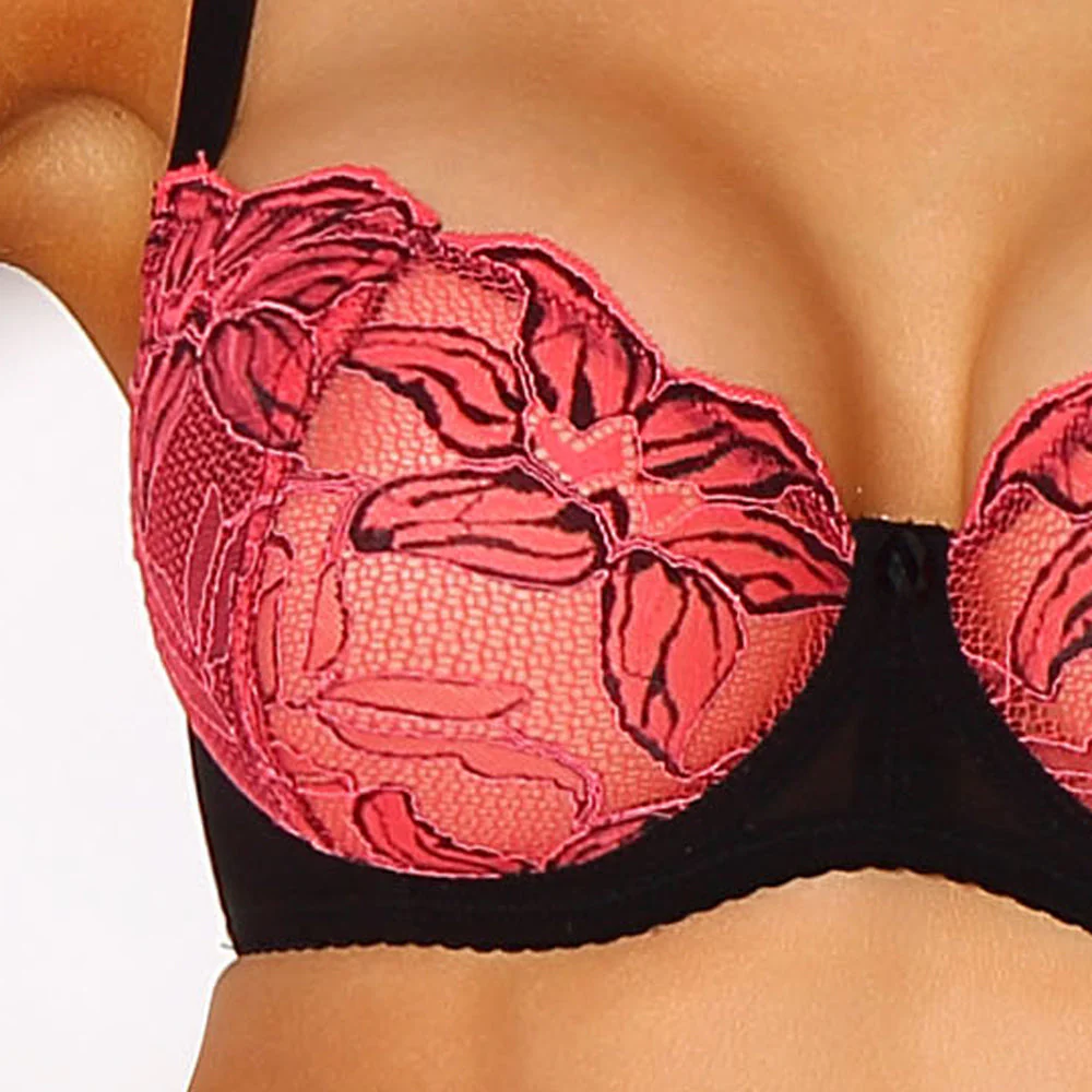Sexy Sheer Lace Demi Cup Bra Paripari La Furia - Image 3
