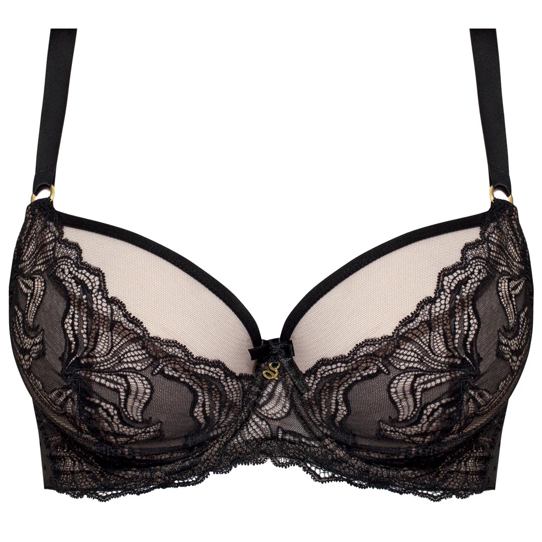 Samanta Nyks Black Sheer Lace Full Figure Bra - Image 6