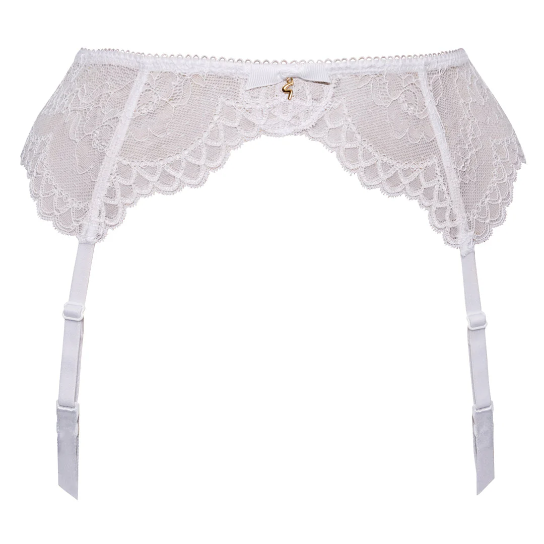 Gossard Superboost Lace White Sheer Garter Belt - Image 3