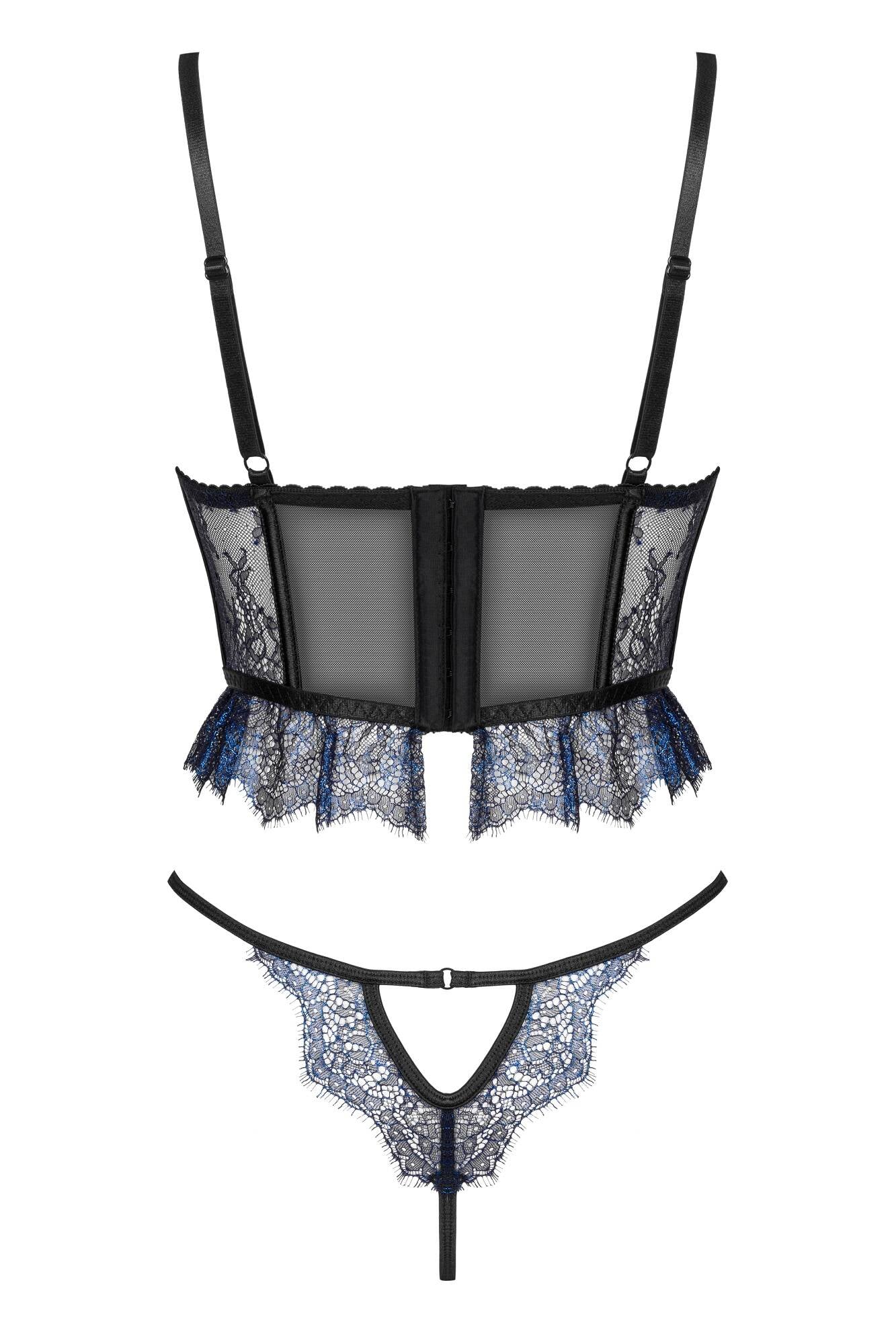 Beauty Night Saphira Sheer Lace Longline Bra & Sexy String - Image 5