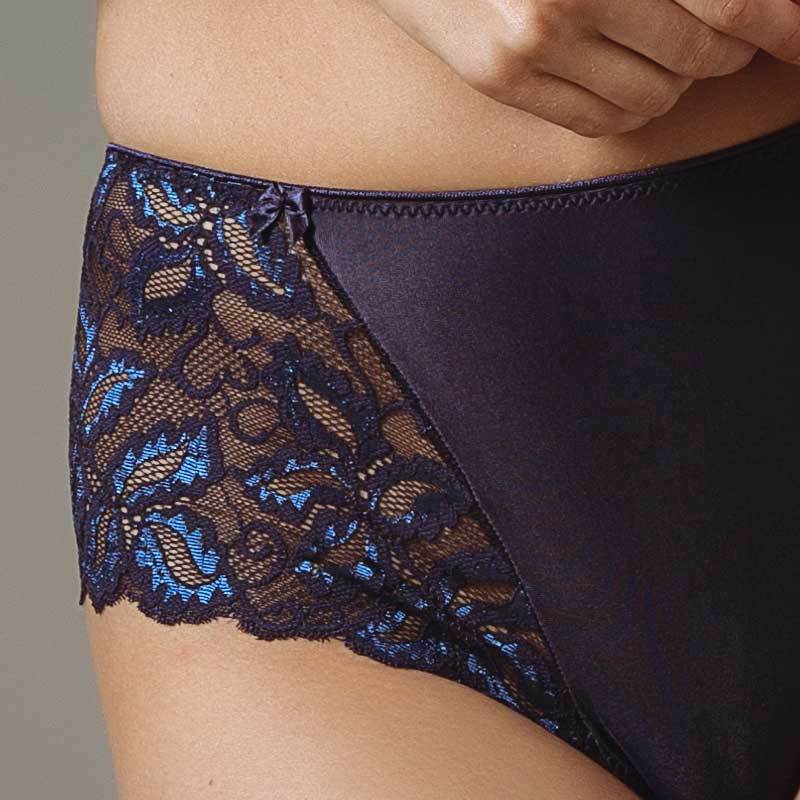 Sheer Lace Tanga Panty Lavinia Dare Me Navy Blue - Image 3