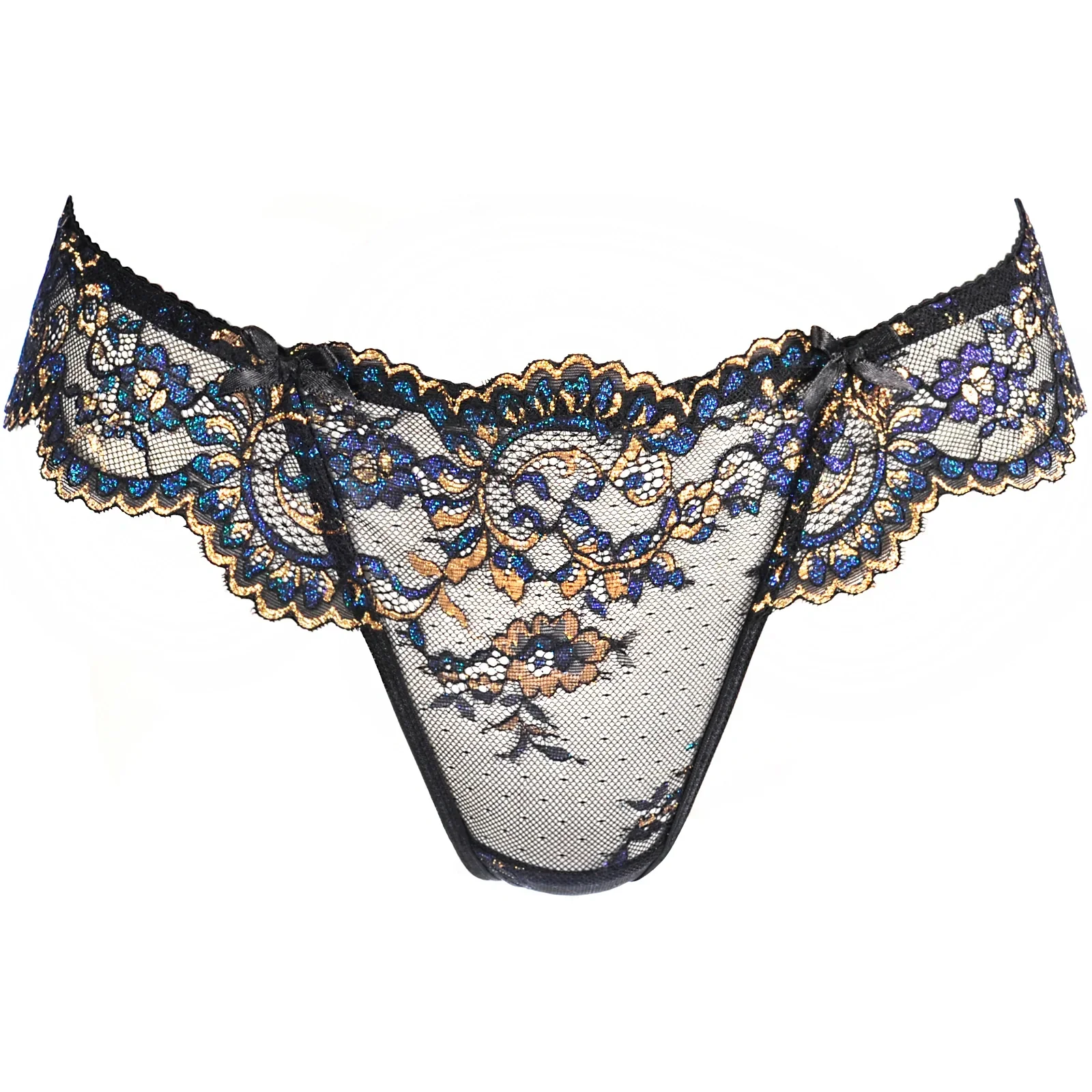 Axami Sensations Sheer Lace Thong Panty - Image 3