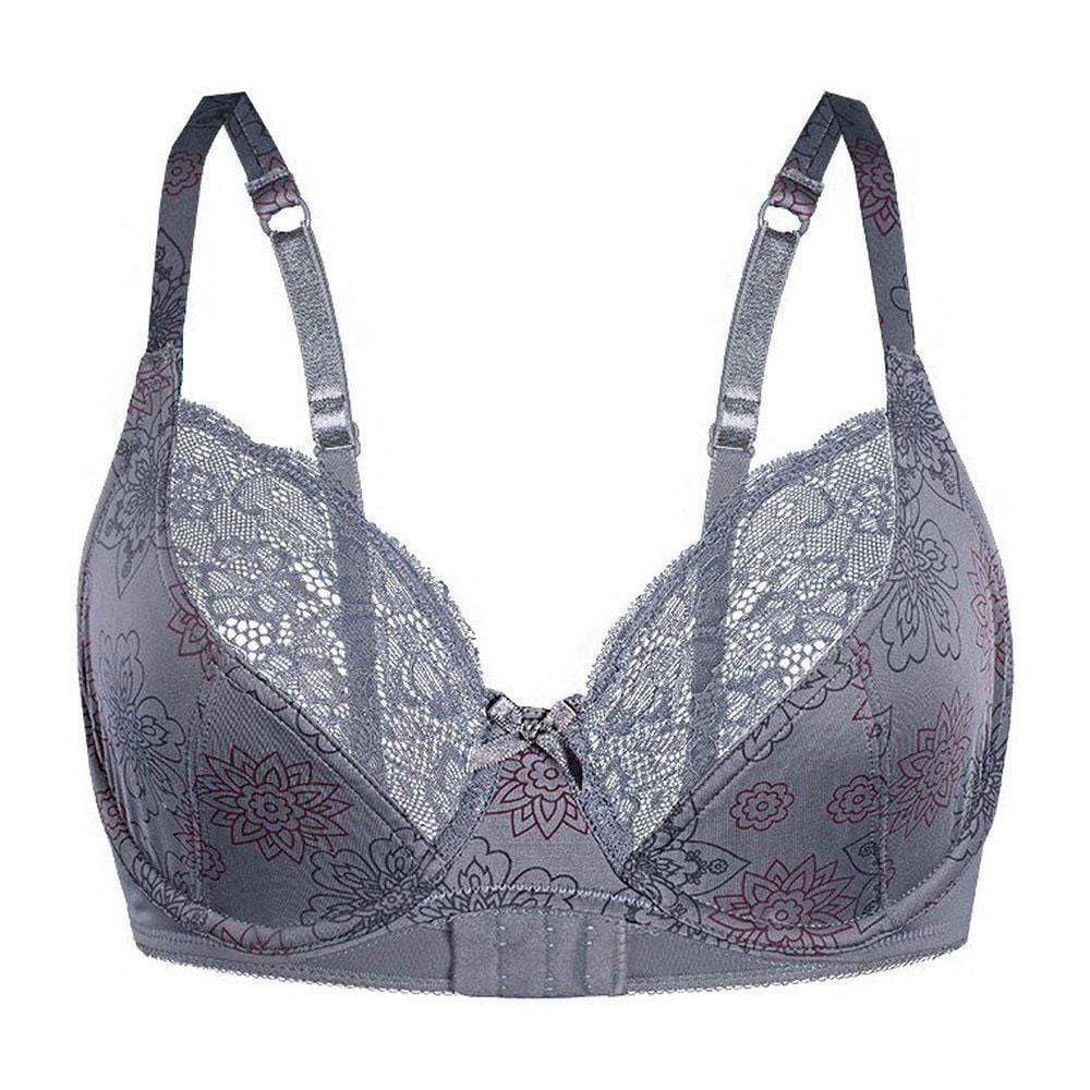 Sassa Pretty Floral Semi Sheer Lace Trim Demi Bra - Image 3