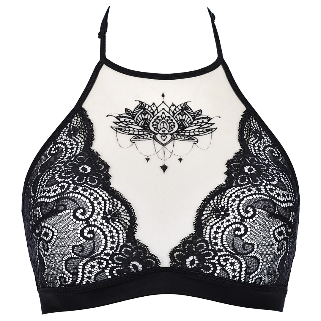 Axami Julianne Sheer Lace Wireless Bralette - Image 5