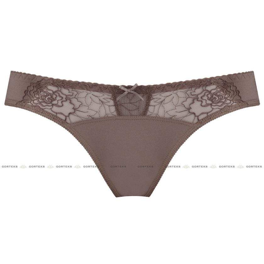 Gorteks Pamela Mocha Sheer Low Rise Bikini Panty - Image 5