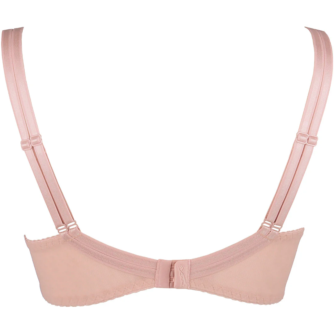 Axami Copper Rose Sheer Mesh Balconette Bra - Image 4