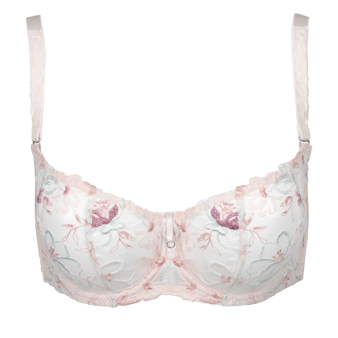 Sheer Mesh Balconette Bra Bisquit - Image 7