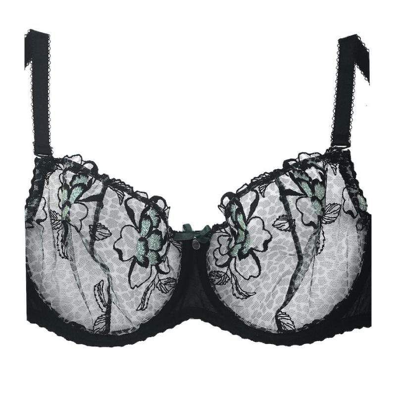 Sheer Mesh Balconette Bra Sawren Java - Image 3