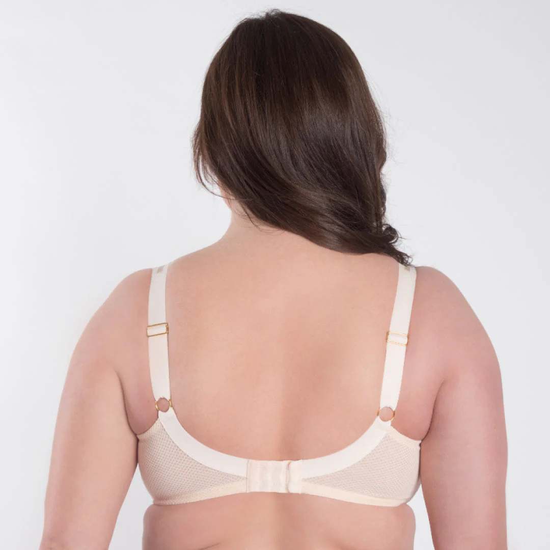 Samanta Valeria Biscuit Sheer Mesh Full Figure Bra - Image 9