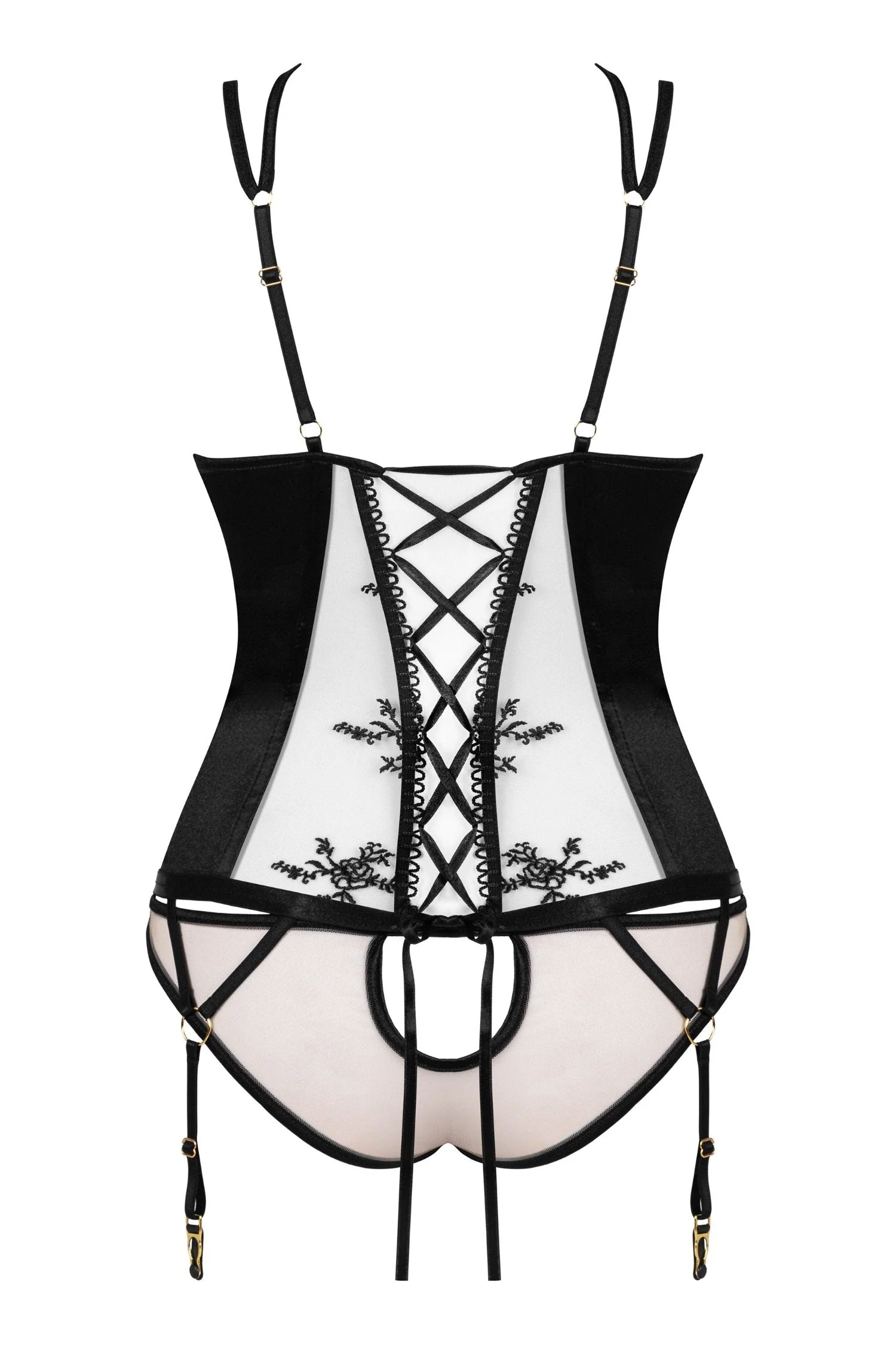 Beauty Night Gianna Sheer Mesh Corset - Image 4