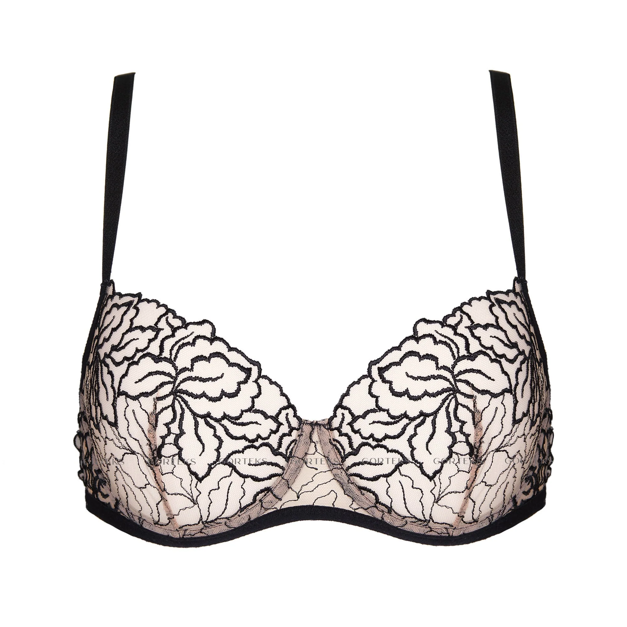 Gorteks Rumi Sheer Mesh Demi Cup Bra - Image 6