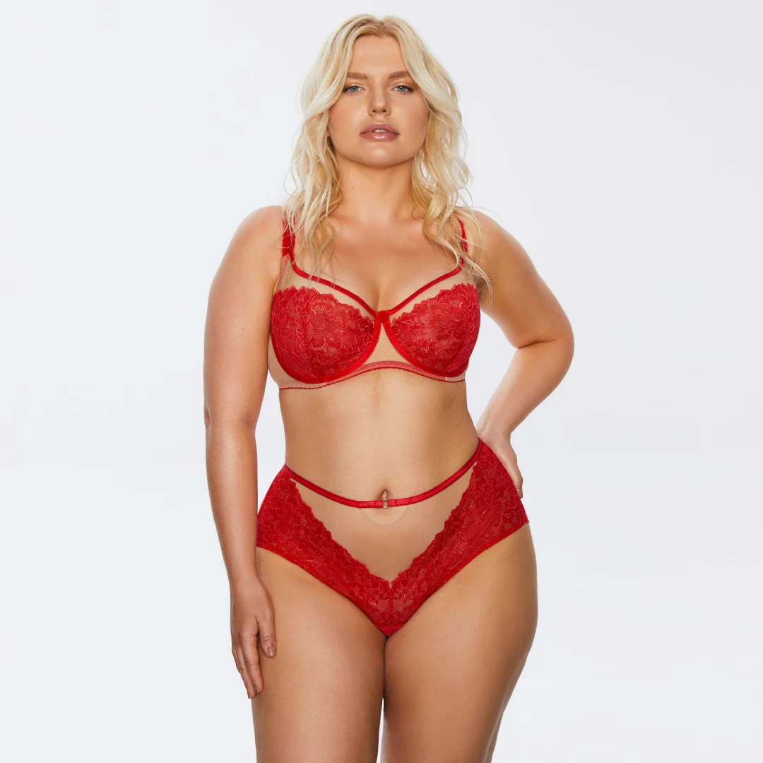 Kinga Mind Love Sheer Mesh Full Busted Lace Bra - Image 3