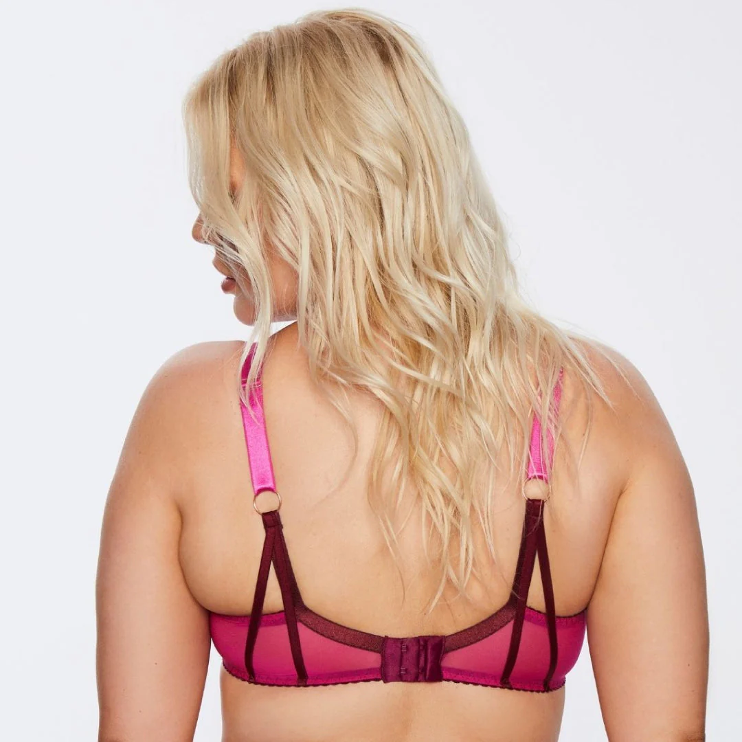 Kinga Love Promise Sheer Mesh Full Figure Lace Bra - Image 2
