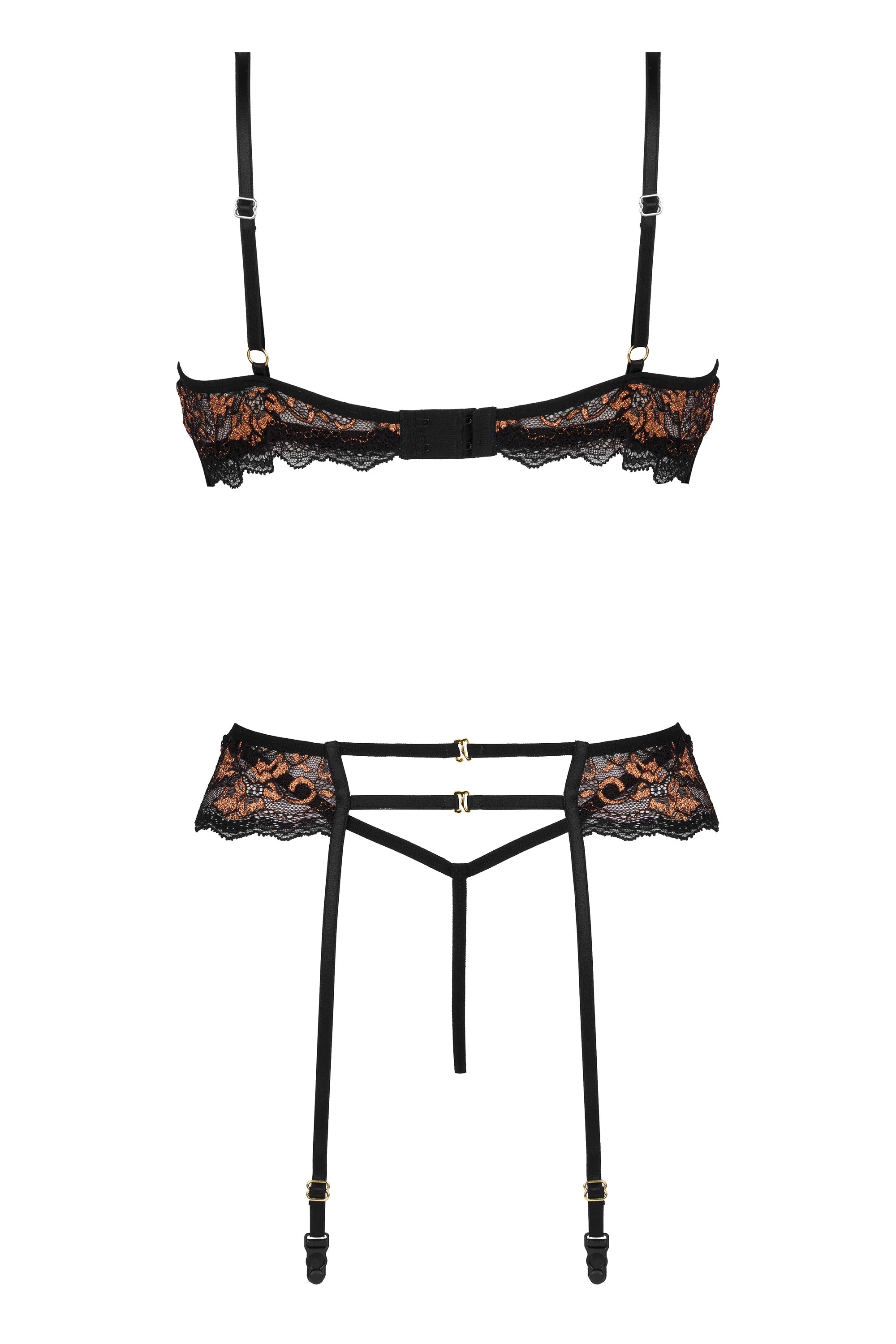 Beauty Night Goldie Sheer Mesh Lace Corset - Image 6