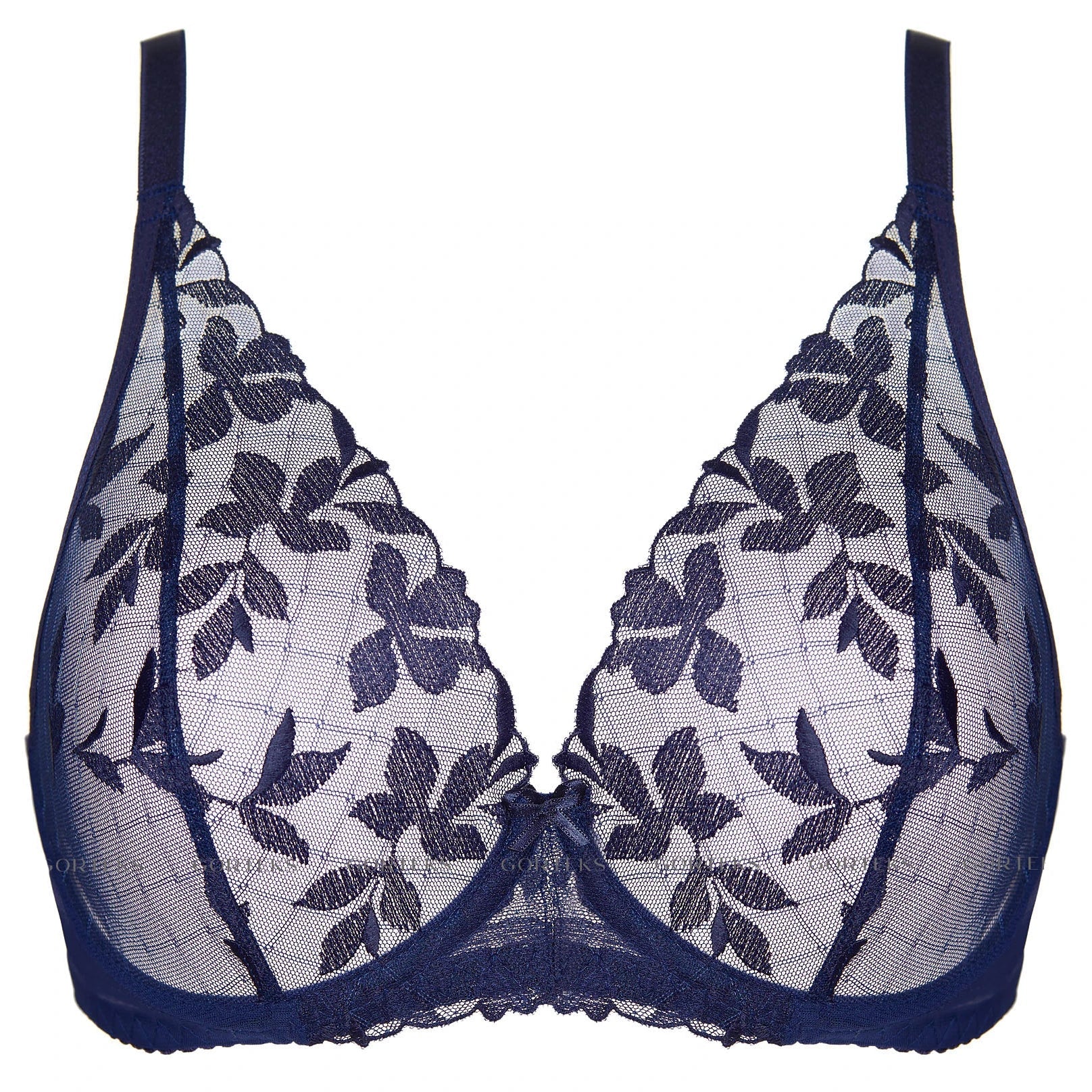 Gorteks Mona Sheer Mesh Plunge Bra - Image 3