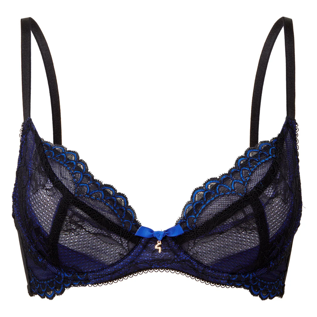 Gossard Superboost Lace Royal Blue Plunge Bra - Image 5