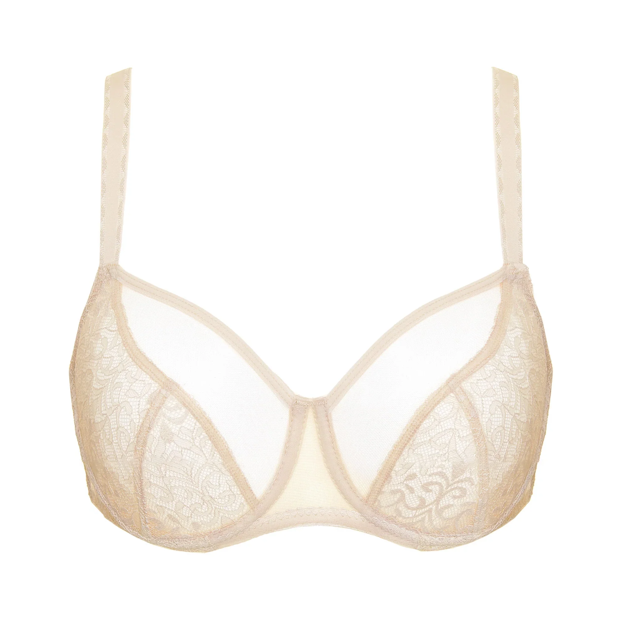 Gorteks Gabi Beige Sheer Lace Underwire Bra - Image 6