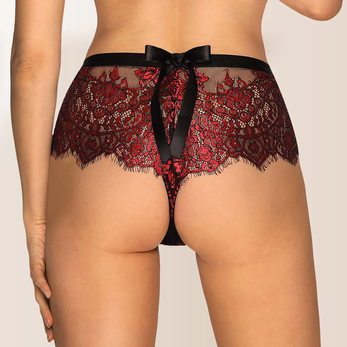 Obsessive Redessia Sheer Seductive Lace Shorties Panty - Image 2