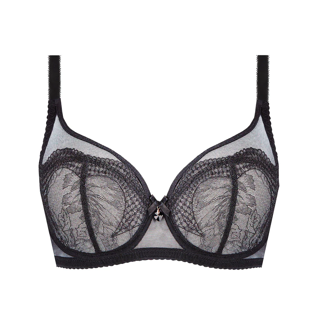Unikat Brooke Sheer See Through Full Figure Lace Bra - Image 4