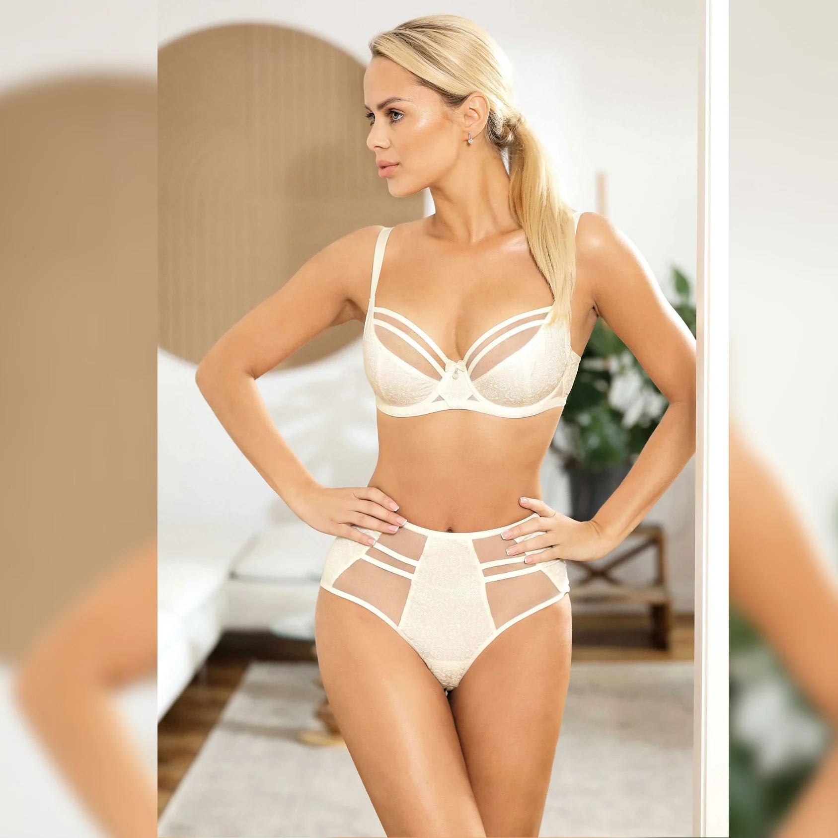 Unikat Erin Sheer See Through High Waist Brief Panty - Image 2