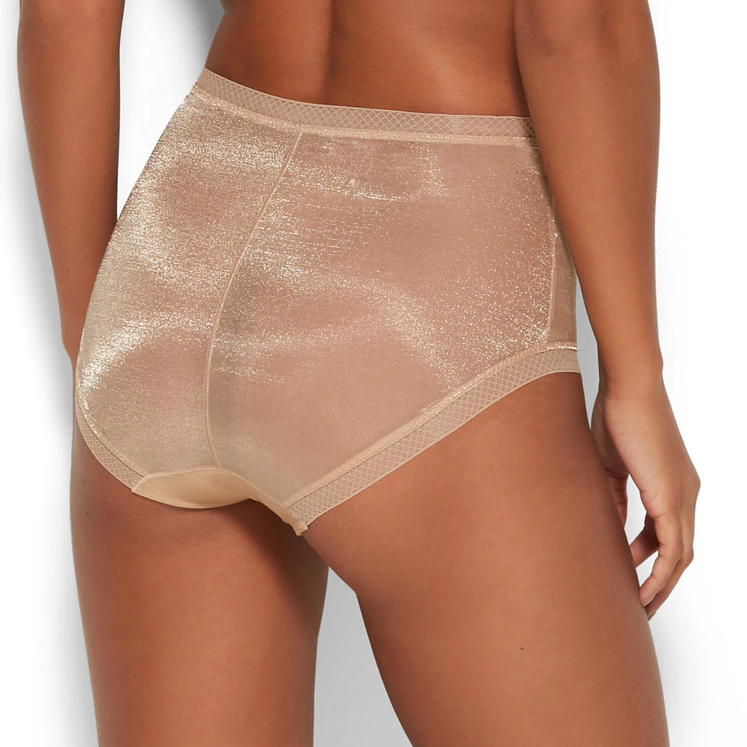 Gossard Glossies Nude Sheer High Waist Brief Panty - Image 2