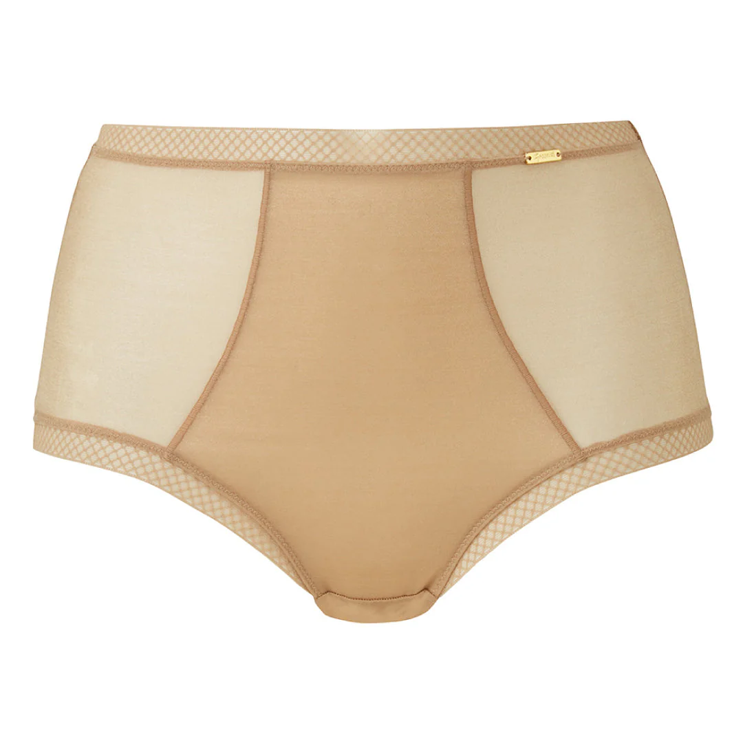 Gossard Glossies Nude Sheer High Waist Brief Panty - Image 5