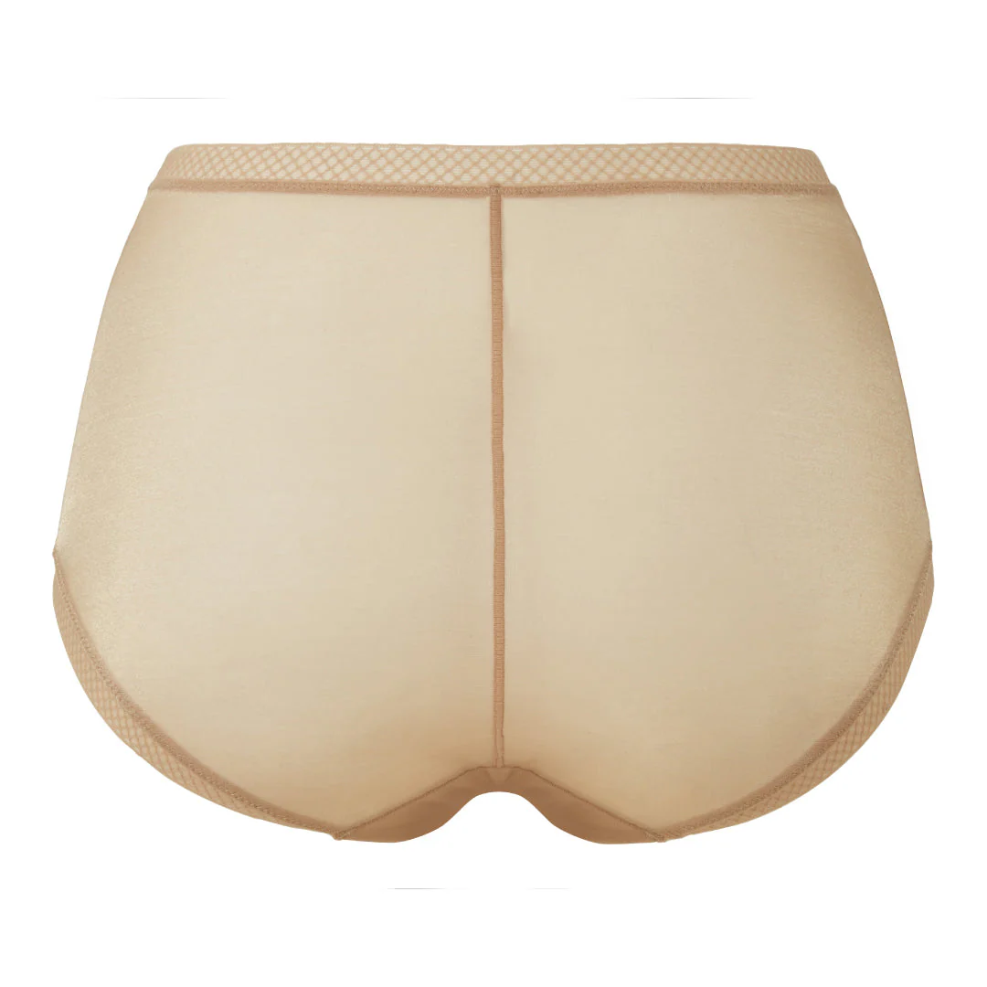 Gossard Glossies Nude Sheer High Waist Brief Panty - Image 6