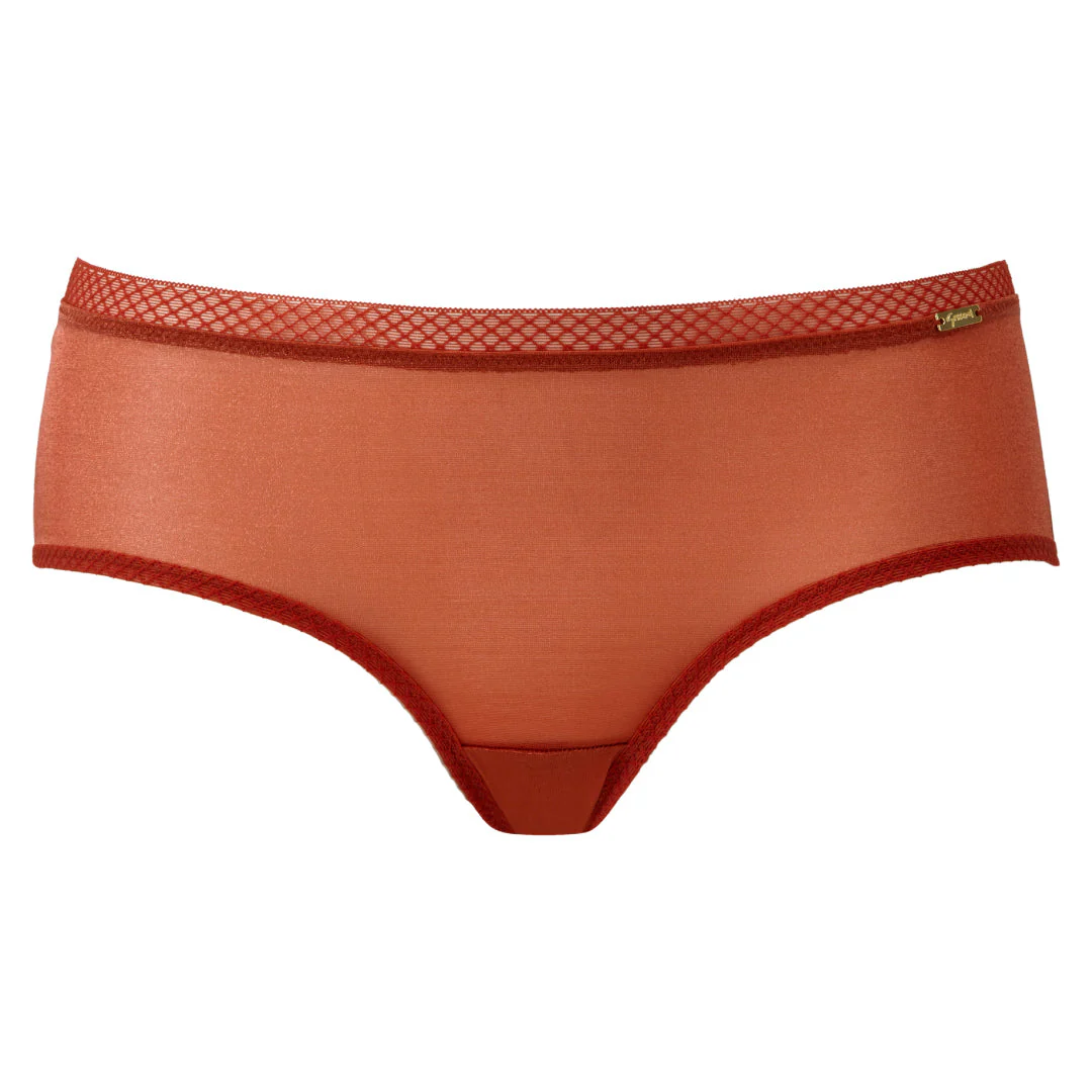 Gossard Glossies Cayenne Sheer See Through Shorts Panty - Image 5