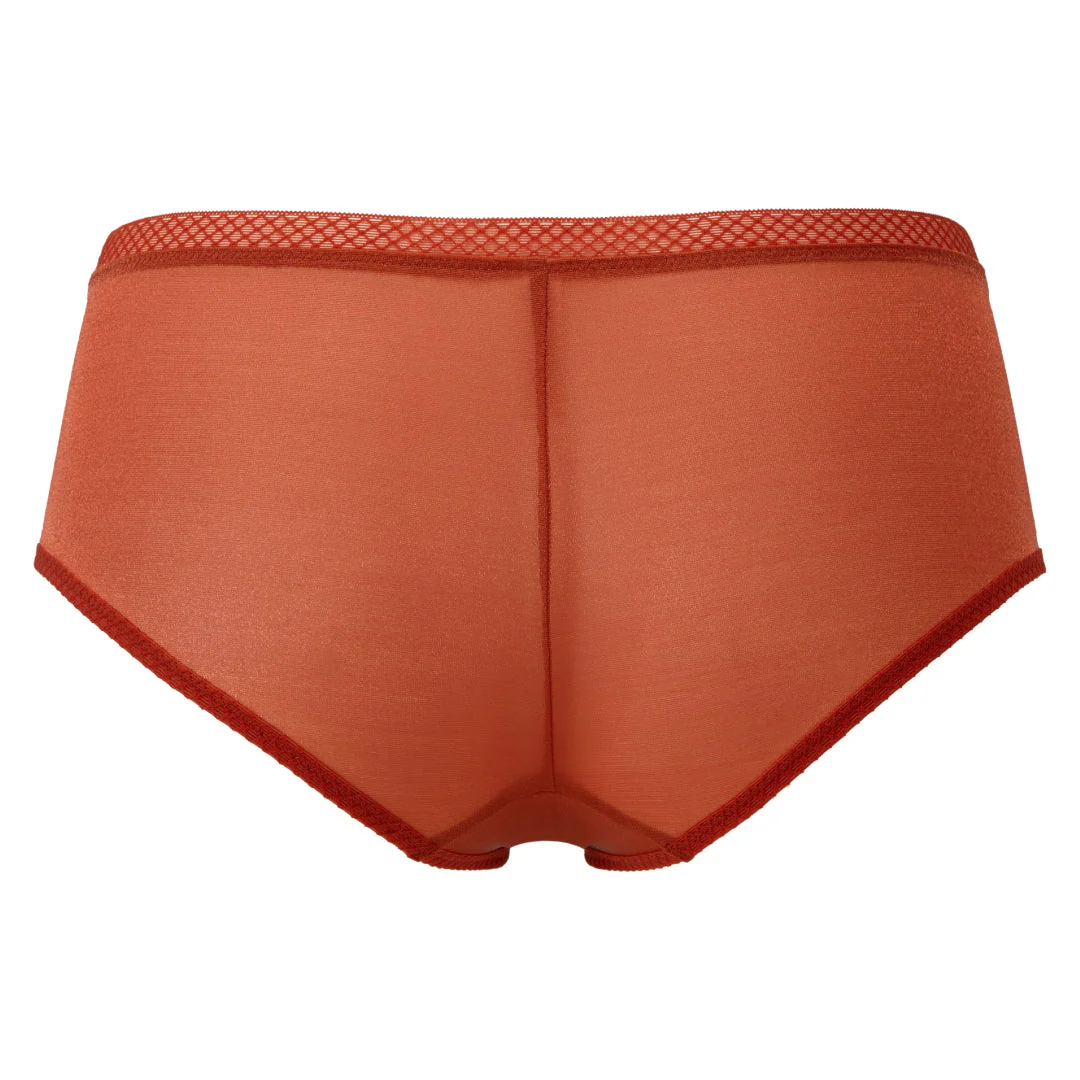 Gossard Glossies Cayenne Sheer See Through Shorts Panty - Image 6