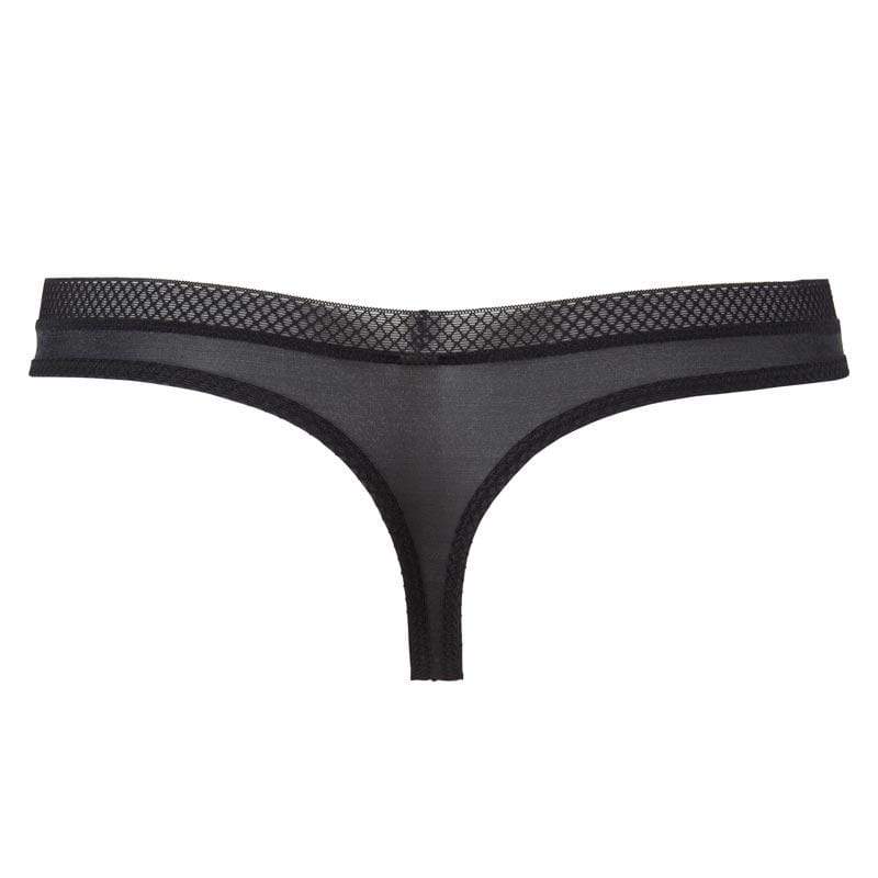 Gossard Glossies Black Sheer Thong Panty - Image 12