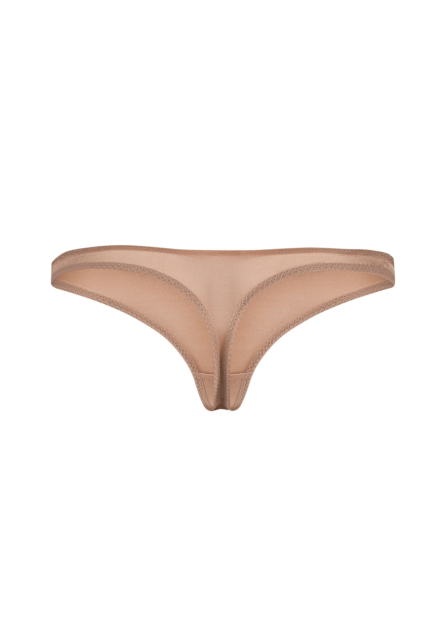 Gossard Glossies Nude Sheer See Through Thong Panty - Image 5