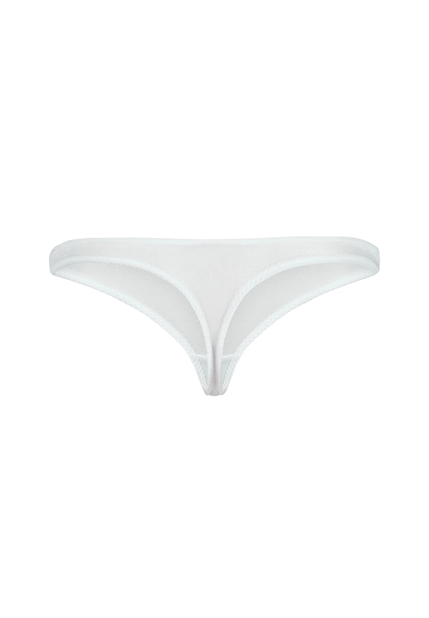 Gossard Glossies White Sheer See Through Thong Panty - Image 6