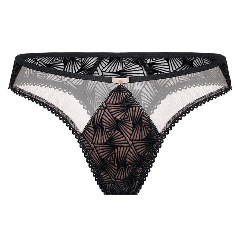 Unikat Zoe Sheer Velvet Thong Panty - Image 2